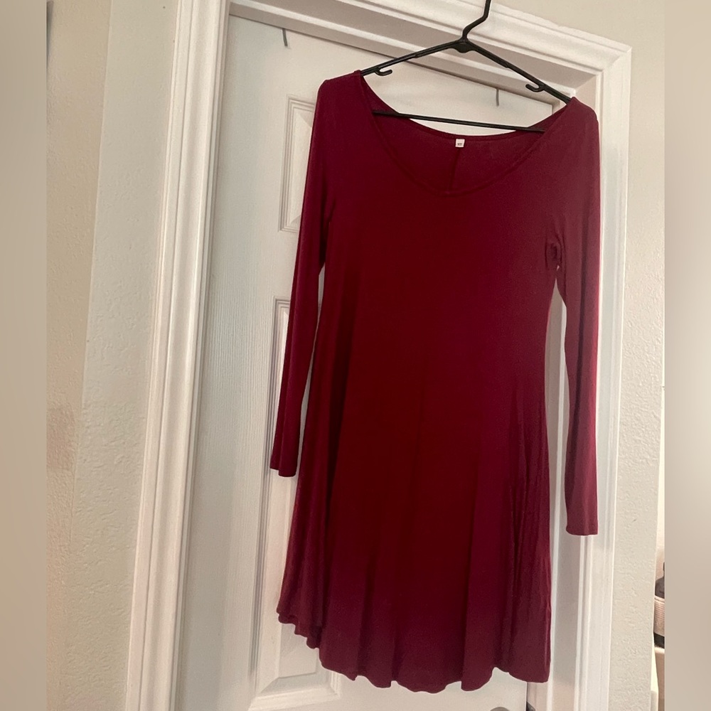 Maroon Swing Dress (S)